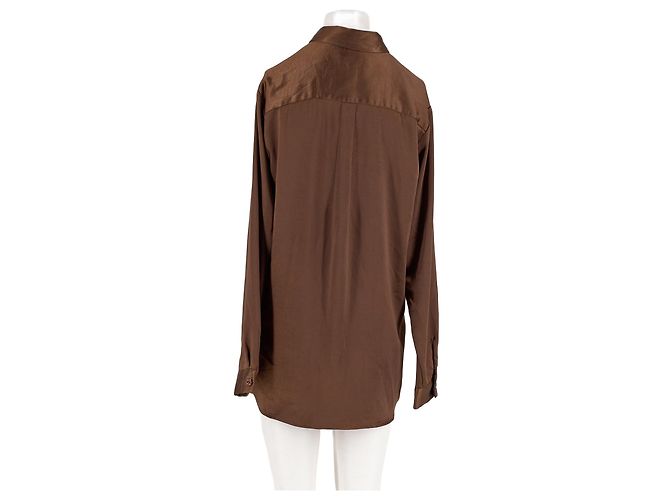 Autre Marque Camicia dritta marrone - vista 6