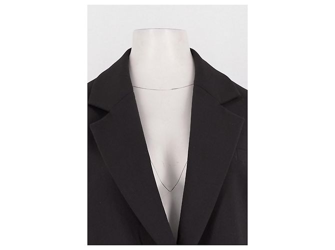 Autre Marque Blazer de algodón negro BAZILIKA - vista 2