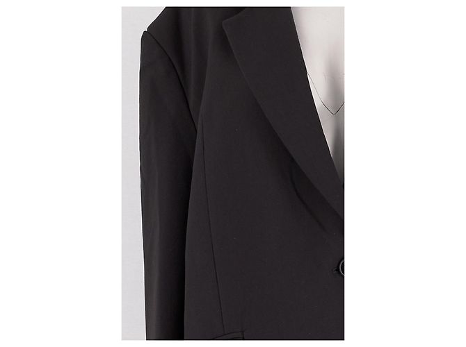 Autre Marque Blazer de algodón negro BAZILIKA - vista 3