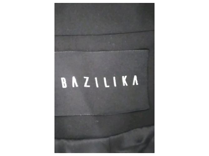 Autre Marque Blazer de algodón negro BAZILIKA - vista 7
