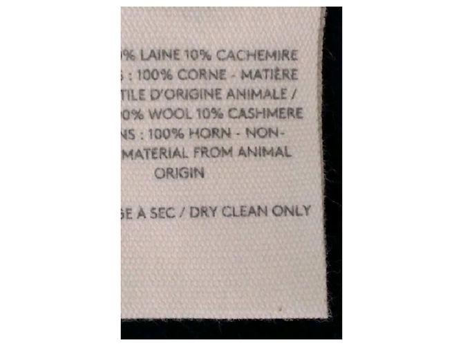Eric Bompard Navy Blue Wool Poncho - view 8