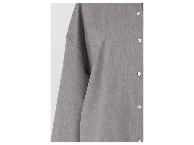 Autre Marque Camicia in lana grigia SELIIJAN M Grigio - vista 3