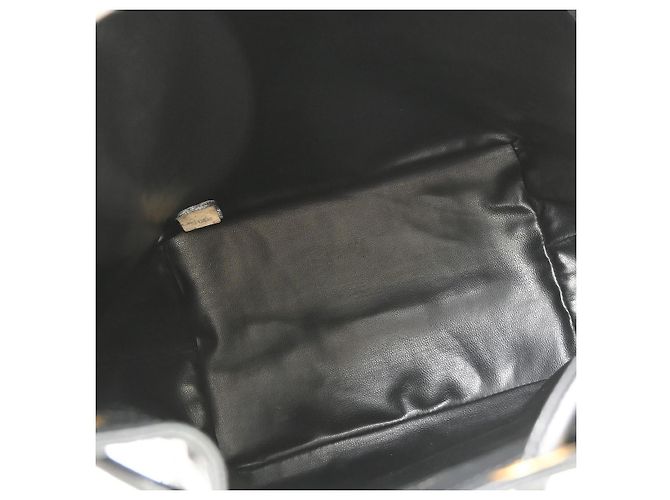 Chanel Vintage CC Drawstring Bucket Caviar Small Nero - vista 3