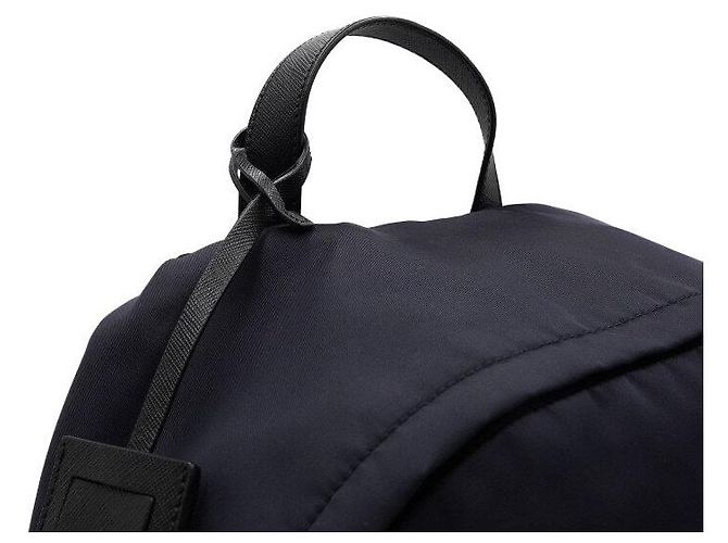 Prada Navy Nylon Triangular Logo Men's Backpack Blue - view 9