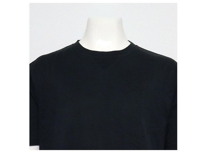 Dior T-shirt a maniche corte sovrapposta in seta Black Oblique Trotter Nero - vista 2