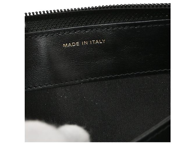 Chanel Portefeuille long CC logo Caviar Skin Nero - vista 4