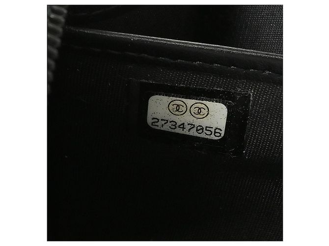 Chanel Portefeuille long CC logo Caviar Skin Nero - vista 5