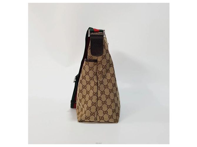 Gucci Borsa a Tracolla Messenger Marrone - vista 2