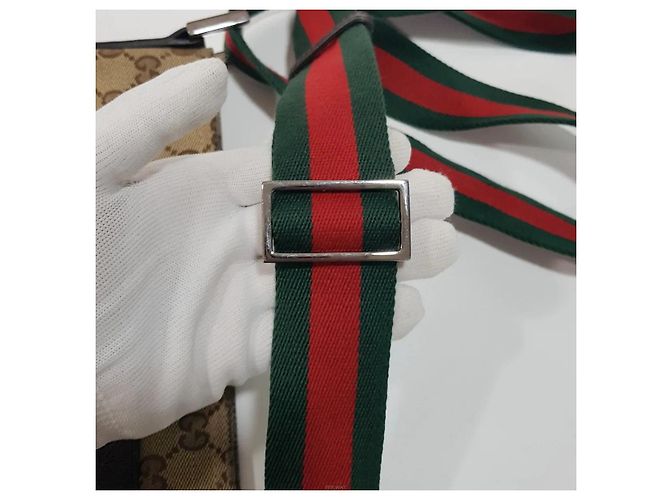 Gucci Borsa a Tracolla Messenger Marrone - vista 4