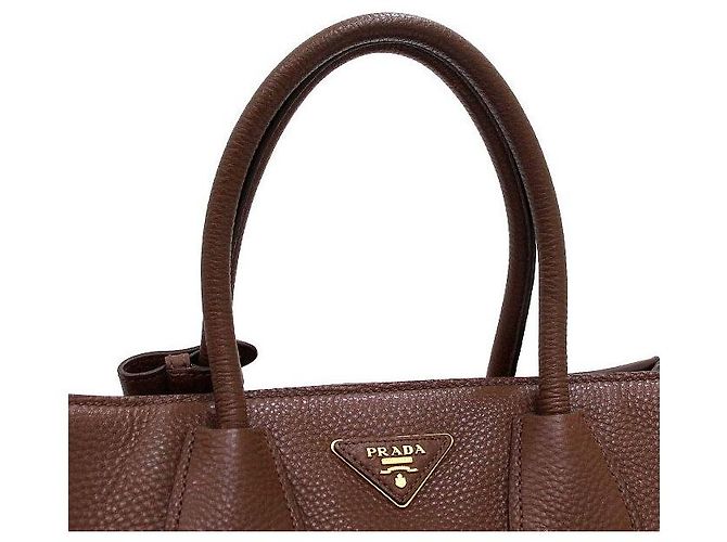 Prada Borsa Tote e Borsa a Tracolla One Pocket in Vitello Daino marrone - vista 10