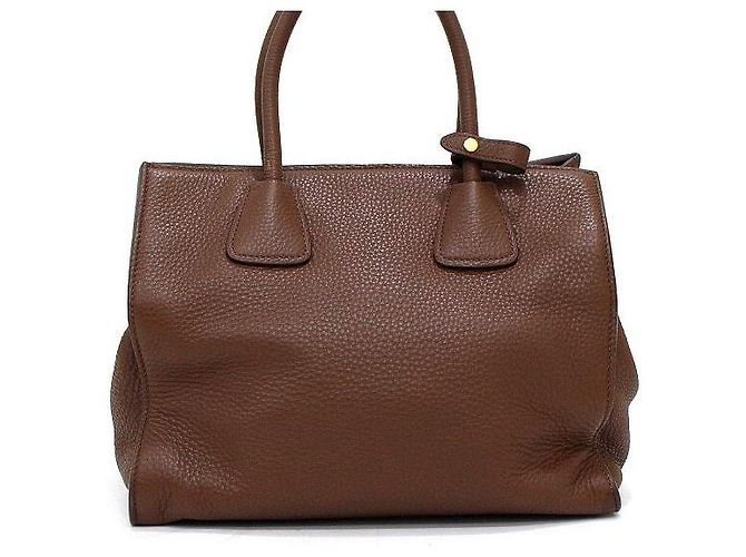 Prada Borsa Tote e Borsa a Tracolla One Pocket in Vitello Daino marrone - vista 4