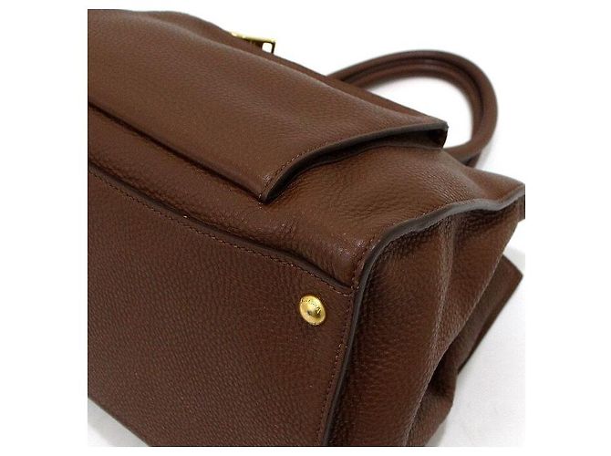 Prada Borsa Tote e Borsa a Tracolla One Pocket in Vitello Daino marrone - vista 8