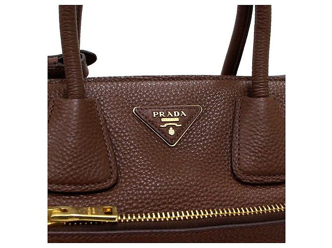 Prada Borsa Tote e Borsa a Tracolla One Pocket in Vitello Daino marrone - vista 9