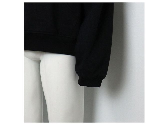 Dior Schwarzer Baumwoll-Hoodie mit Blumen-Logo für Herren - Ansicht 3