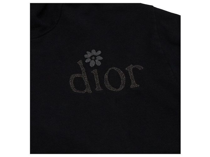 Dior Schwarzer Baumwoll-Hoodie mit Blumen-Logo für Herren - Ansicht 7