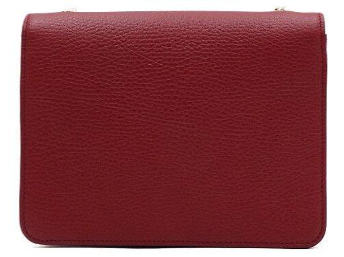 Gucci Borsa a spalla e crossbody Red Interlocking Small con catena dorata Rosso - vista 4