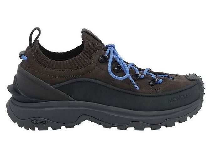 Moncler Baskets Trailgrip Light en daim marron clair - vue 2