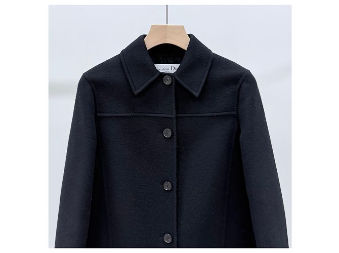 Dior Wool Women's Coat Jacket Black - view 2