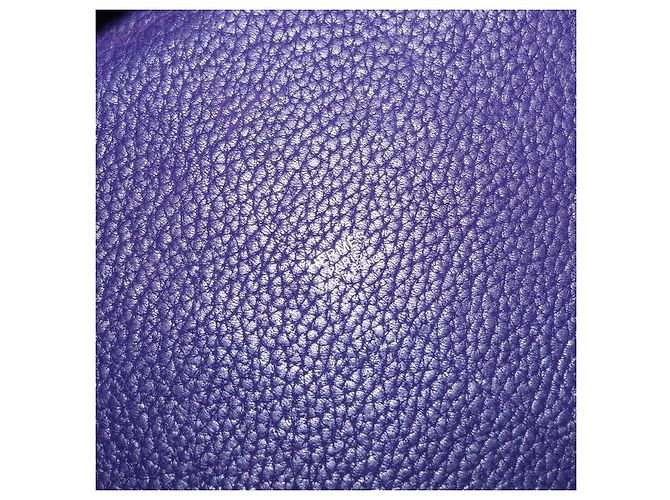 Hermès HERMES Picotan Lock MM Hand Bag Leather Purple Silver - vista 15