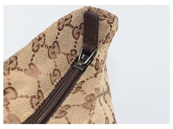 GUCCI GG Canvas Web Sherry Line Hand Bag Beige Silver 131228 - vista 15
