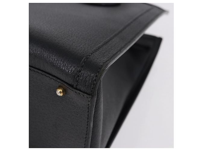 GUCCI Bolsa de Mão Bamboo Couro Preto Tom Dourado - vista 11