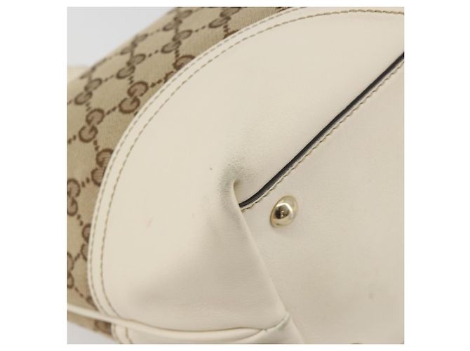 GUCCI GG Canvas Hand Bag Beige Gold 169946 - vista 13