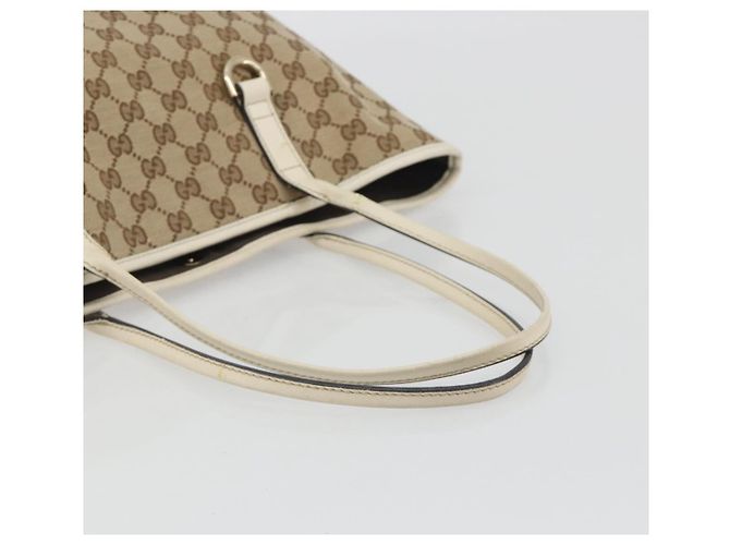 GUCCI GG Canvas Hand Bag Beige Gold 169946 - vista 7