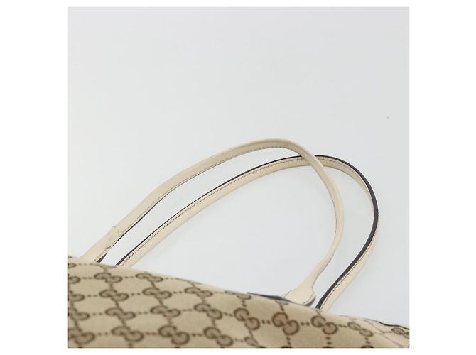 GUCCI GG Canvas Hand Bag Beige Gold 169946 - vista 8