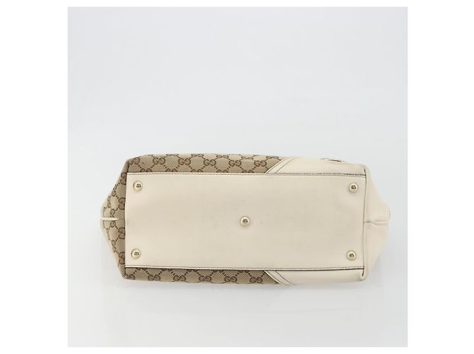 GUCCI GG Canvas Hand Bag Beige Gold 169946 - vista 9