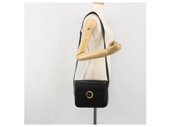 Céline CELINE Circle Shoulder Bag Leather Black Gold - vista 25