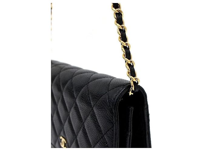 Chanel Borsa a spalla e crossbody Gold CC Chain Nero - vista 11