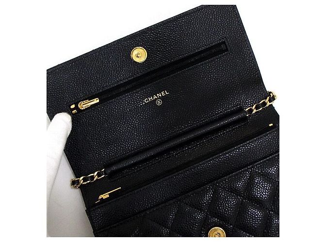 Chanel Borsa a spalla e crossbody Gold CC Chain Nero - vista 7