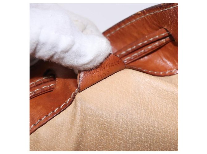 Céline CELINE Macadam Canvas Shoulder Bag PVC Leather Brown Gold - vista 20