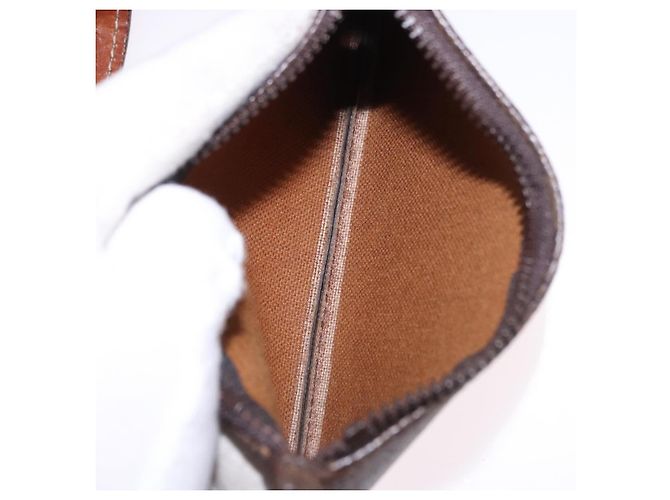 Céline CELINE Macadam Canvas Shoulder Bag PVC Leather Brown Gold - vista 23