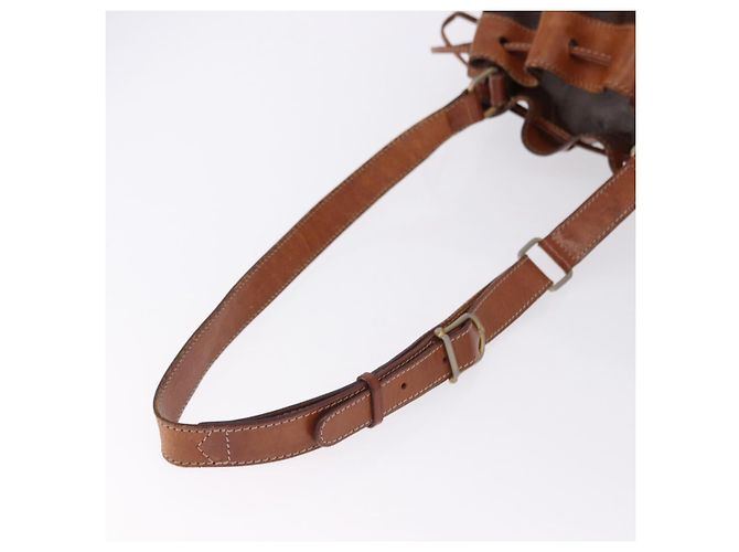 Céline CELINE Macadam Canvas Shoulder Bag PVC Leather Brown Gold - vista 7