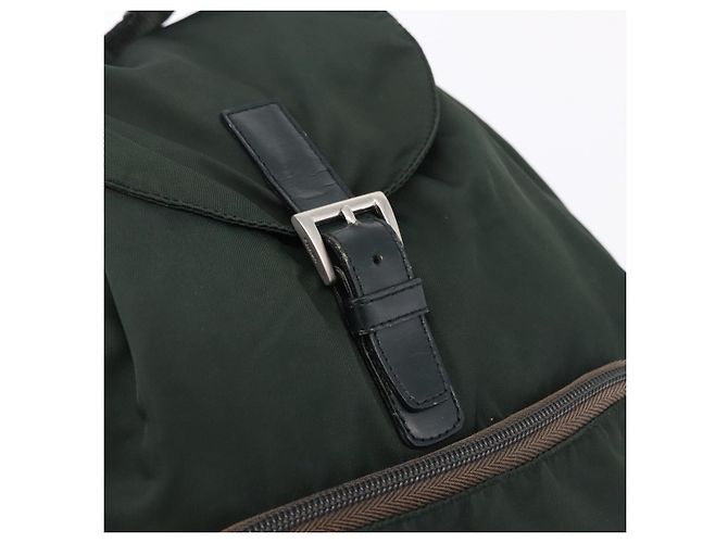 PRADA Backpack Nylon Green Silver - view 19
