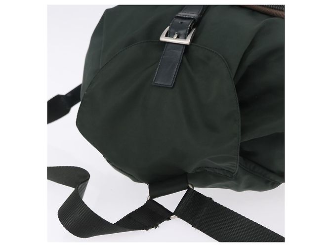 PRADA Backpack Nylon Green Silver - view 6