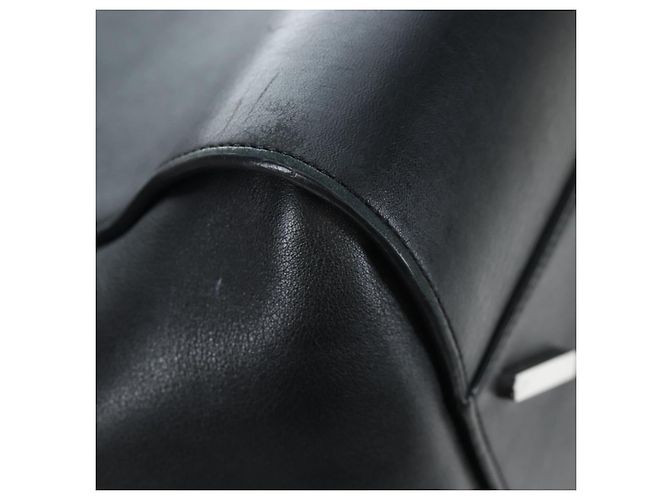 LOEWE Hammock Medium Hand Bag Leather 2way Black Silver - vista 18