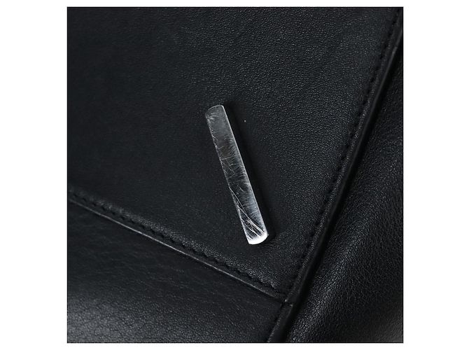 LOEWE Hammock Medium Hand Bag Leather 2way Black Silver - vista 22