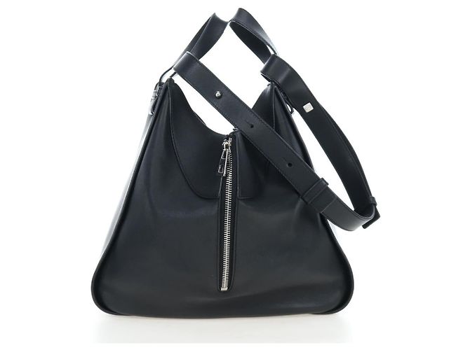 LOEWE Hammock Medium Hand Bag Leather 2way Black Silver - vista 4
