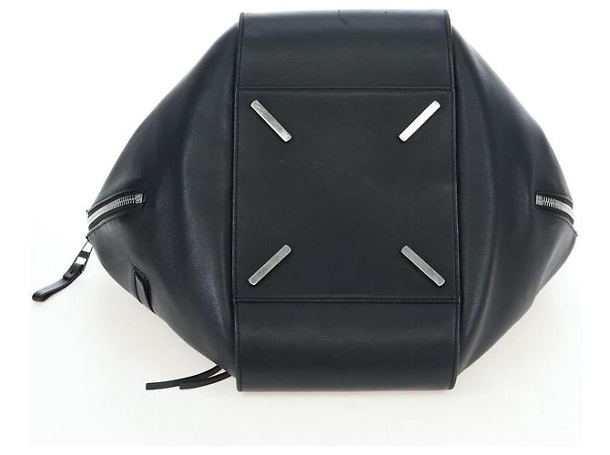 LOEWE Hammock Medium Hand Bag Leather 2way Black Silver - vista 5