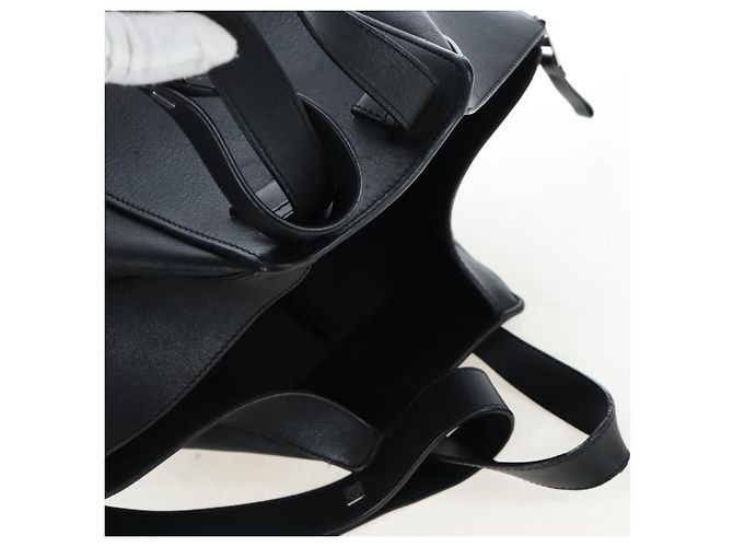 LOEWE Hammock Medium Hand Bag Leather 2way Black Silver - vista 6