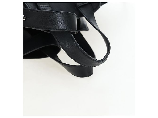 LOEWE Hammock Medium Hand Bag Leather 2way Black Silver - vista 7