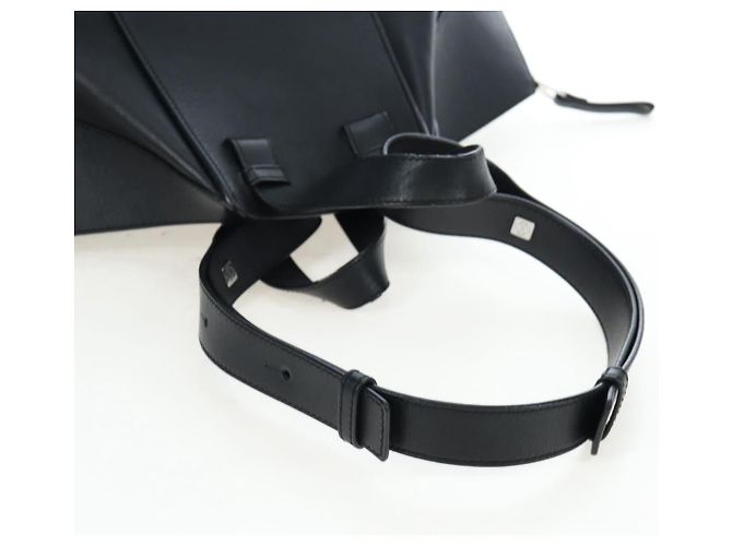 LOEWE Hammock Medium Hand Bag Leather 2way Black Silver - vista 9