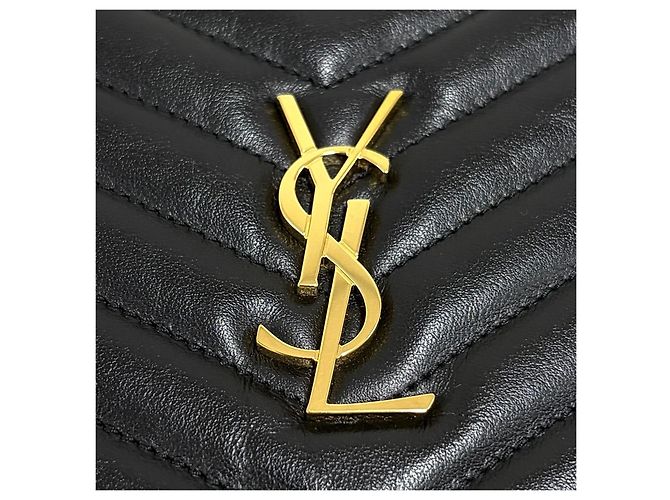 Saint Laurent Clutch Matelassé New Medium Black Nero - vista 6