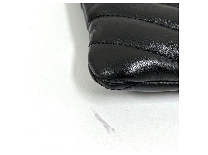 Saint Laurent Clutch Matelassé New Medium Black Nero - vista 9