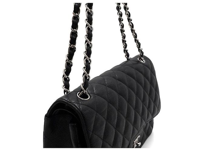 Chanel Borsa a tracolla con catena argentata Nero - vista 11