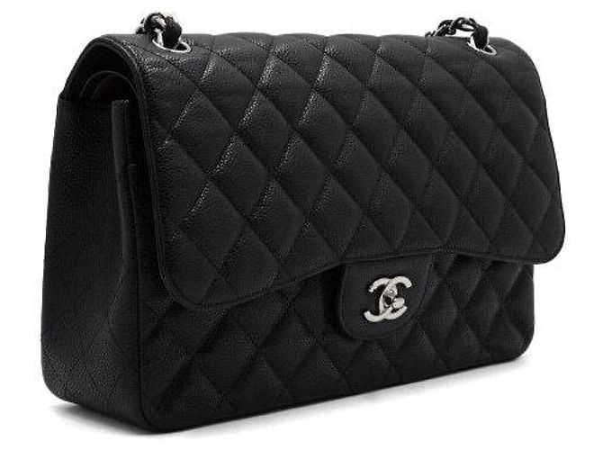 Chanel Borsa a tracolla con catena argentata Nero - vista 4
