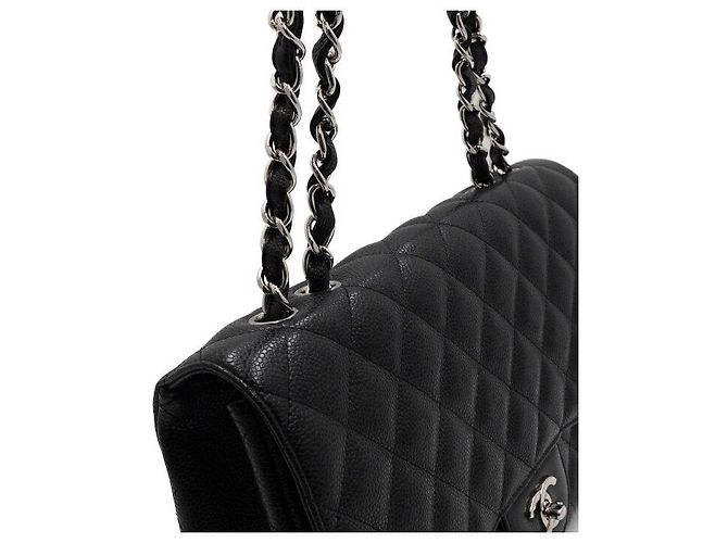 Chanel Borsa a tracolla One Flap con catena argentata Nero - vista 11