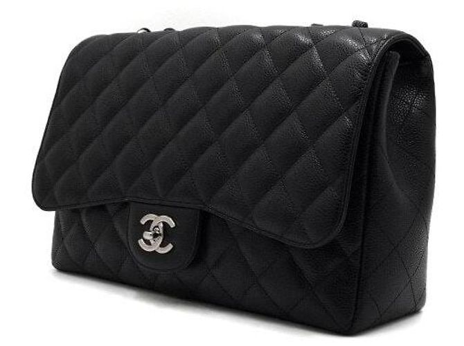 Chanel Borsa a tracolla One Flap con catena argentata Nero - vista 3